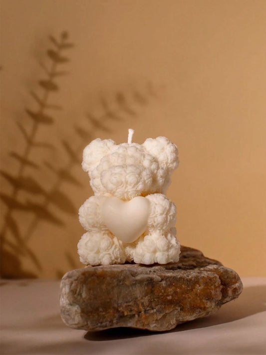 Rose Teddy Candle